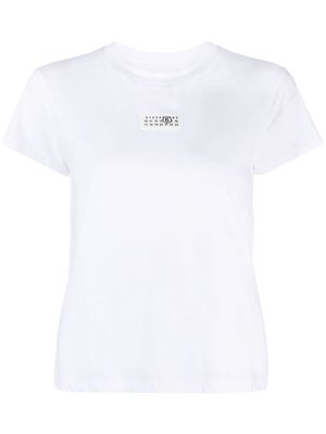 MM6 Maison Margiela logo-appliqué cotton T-shirt - White