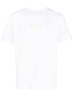 MM6 Maison Margiela logo-patch short-sleeved T-shirt - White