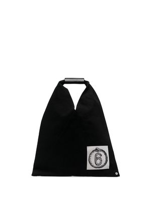 MM6 Maison Margiela logo-patch tote bag - Black