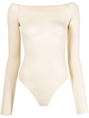 MM6 Maison Margiela long-sleeves bardot-neckline body - Neutrals