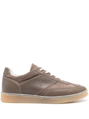 MM6 Maison Margiela low-top leather sneakers - Brown