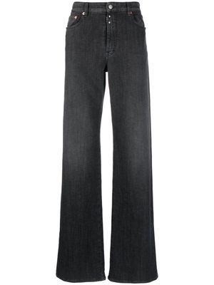 MM6 Maison Margiela mid-rise straight-leg jeans - Black