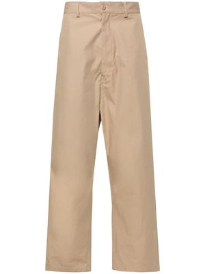 MM6 Maison Margiela mid-rise straight-leg trousers - Neutrals