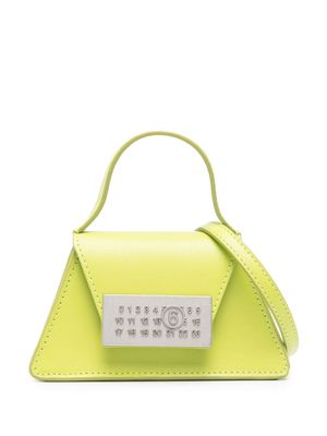 MM6 Maison Margiela mini Numeric leather bag - Green