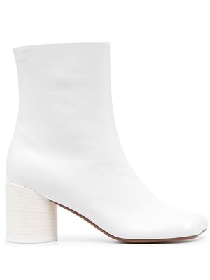 MM6 Maison Margiela MM6 70mm heeled boots - White