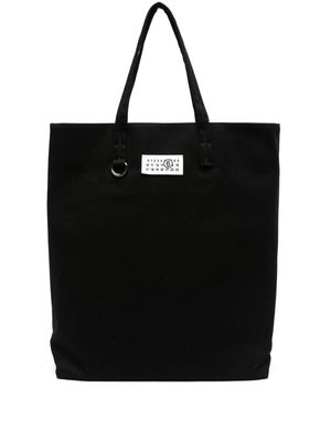 MM6 Maison Margiela Numbers-motif canvas tote bag - Black