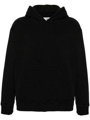 MM6 Maison Margiela numbers-motif cotton hoodie - Black