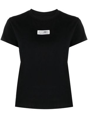 MM6 Maison Margiela numbers-motif cotton T-shirt - Black