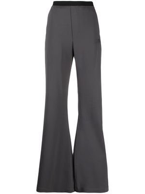 MM6 Maison Margiela Numbers-motif flared trousers - Grey