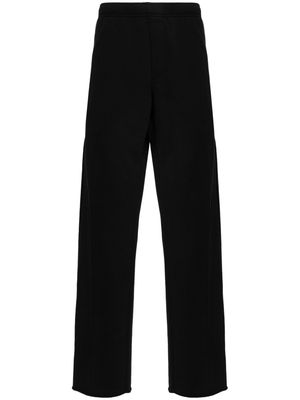 MM6 Maison Margiela numbers-motif jersey trousers - Black