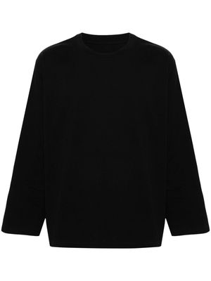 MM6 Maison Margiela numbers-motif longsleeved T-shirt - Black