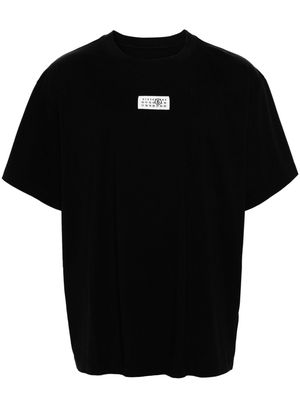 MM6 Maison Margiela numbers motif-patch cotton T-shirt - Black
