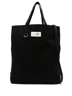 MM6 Maison Margiela numbers motif-patch tote bag - Black