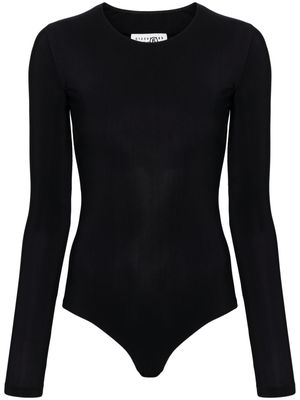 MM6 Maison Margiela numbers motif-print bodysuit - Black
