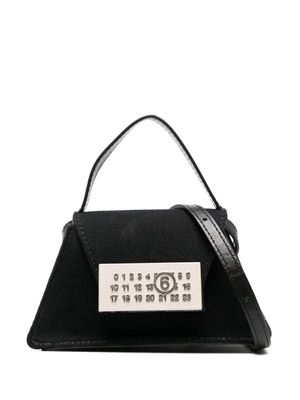 MM6 Maison Margiela numbers-plaque mini bag - Black