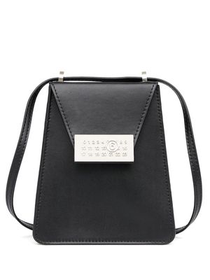 MM6 Maison Margiela Numbers vertical leather mini bag - Black