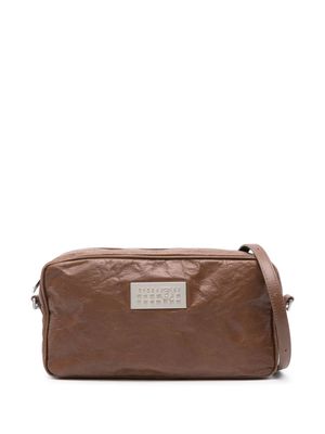 MM6 Maison Margiela Numeric leather cross body bag - Brown