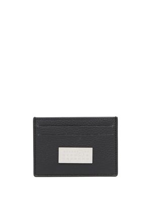 MM6 Maison Margiela numeric-logo leather cardholder - Black