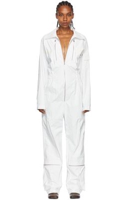 MM6 Maison Margiela Off-White Coated Jumpsuit