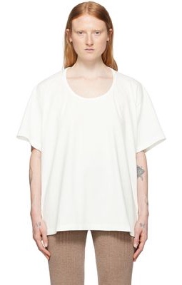 MM6 Maison Margiela Off-White Cut-Out T-Shirt