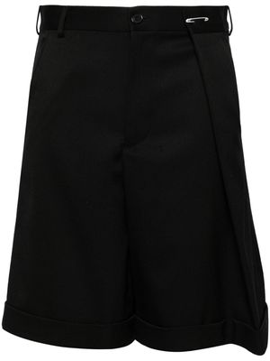 MM6 Maison Margiela overlap-panel Bermuda shorts - Black