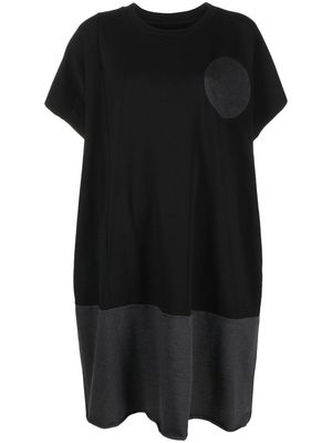 MM6 Maison Margiela oversized panelled T-shirt dress - Black