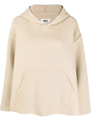 MM6 Maison Margiela oversized pullover hoodie - Neutrals