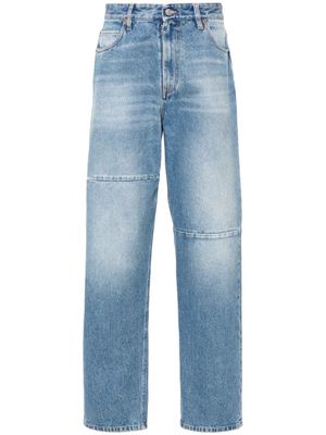 MM6 Maison Margiela panelled tapered-leg jeans - Blue