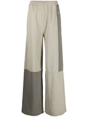 MM6 Maison Margiela Patchwork wide-leg track pants - Grey