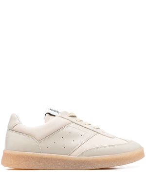 MM6 Maison Margiela perforated-detail low-top sneakers - Neutrals
