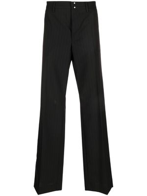 MM6 Maison Margiela pinstripe-pattern wide-leg trousers - Black