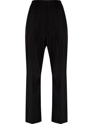 MM6 Maison Margiela pinstripe straight-leg trousers - Black