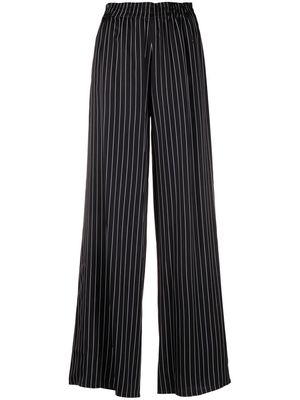 MM6 Maison Margiela pinstripe wide-leg trousers - Black