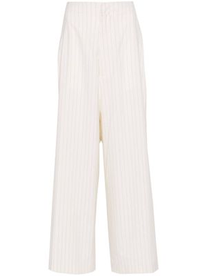 MM6 Maison Margiela pinstriped palazzo pants - Neutrals