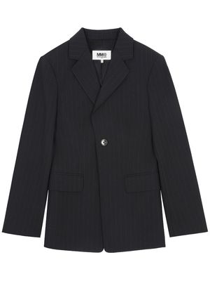 MM6 Maison Margiela pinstriped tailored blazer - Black