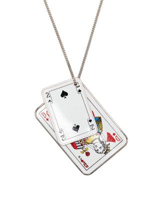 MM6 Maison Margiela Playing Cards necklace - Silver