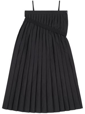 MM6 Maison Margiela pleated sleeveless midi dress - Black
