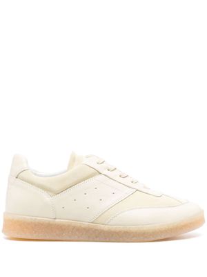 MM6 Maison Margiela Replica panelled leather sneakers - Neutrals