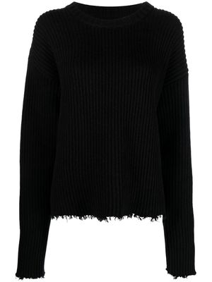 MM6 Maison Margiela ribbed-knit jumper - Black