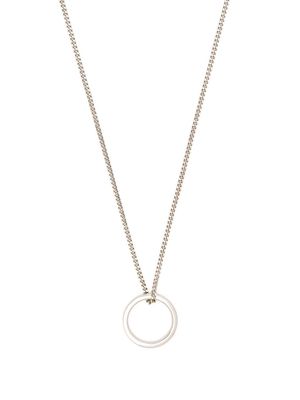 MM6 Maison Margiela ring pendant necklace - Silver