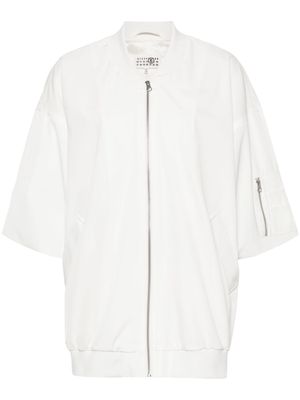 MM6 Maison Margiela short-sleeve bomber jacket - White