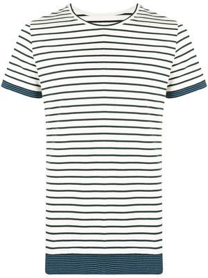 MM6 Maison Margiela short-sleeved striped T-shirt - White