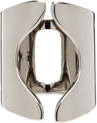 MM6 Maison Margiela Silver Moulded Ring