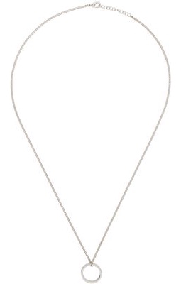 MM6 Maison Margiela Silver Ring Necklace