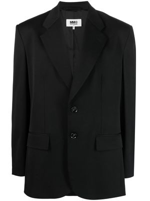 MM6 Maison Margiela single-breasted button-fastening blazer - Black