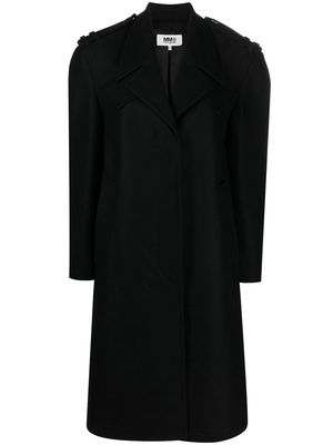 MM6 Maison Margiela single-breasted coat - Black