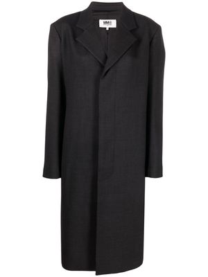 MM6 Maison Margiela single-breasted tailored coat - Black