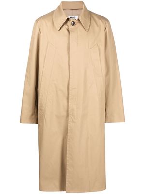 MM6 Maison Margiela single-breasted trench coat - Neutrals