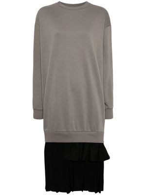 MM6 Maison Margiela single-stitch knitted dress - Grey