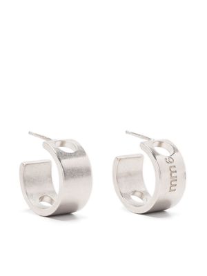 MM6 Maison Margiela small hoop earrings - Silver